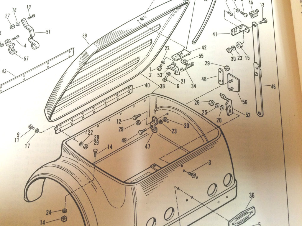 Harley Servicar Box Handle Spring 1967-1973 40503-63