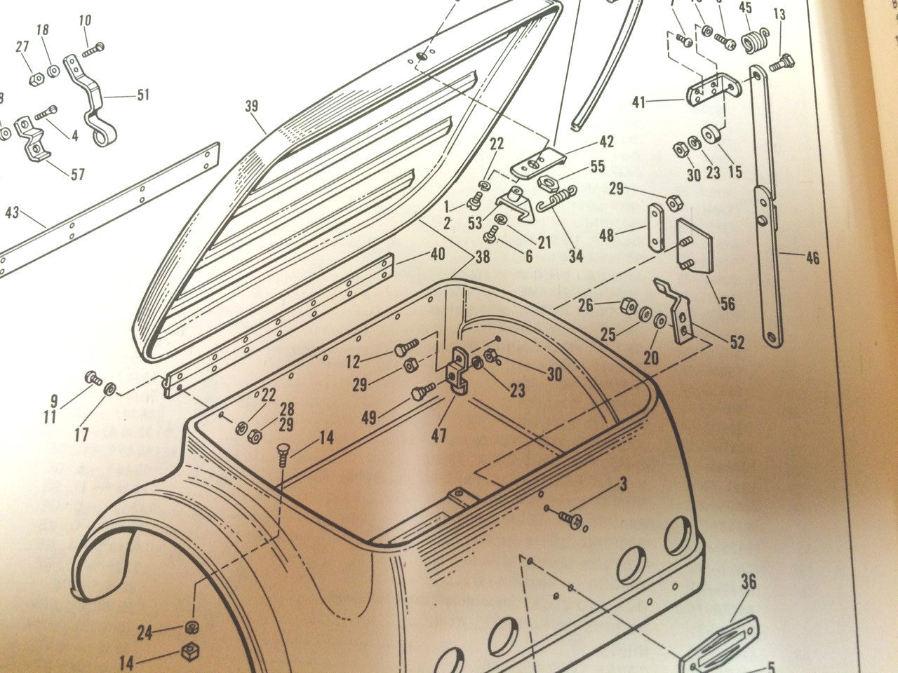 Harley Servicar Box Handle Spring 1967-1973 40503-63