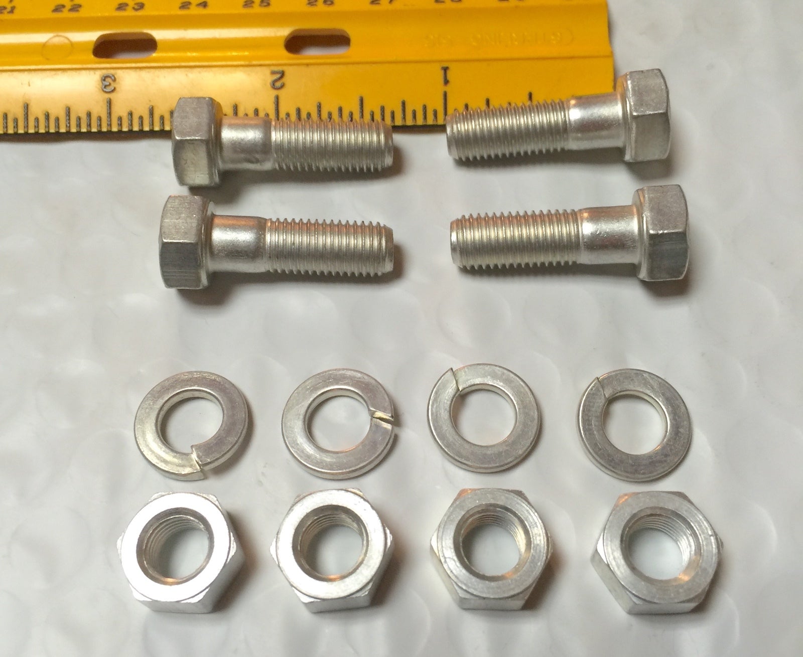 Harley CP-1038 5/16”-24 x 1" Bolts w/ Nuts & Lock Washers Qty 4 OEM 4000