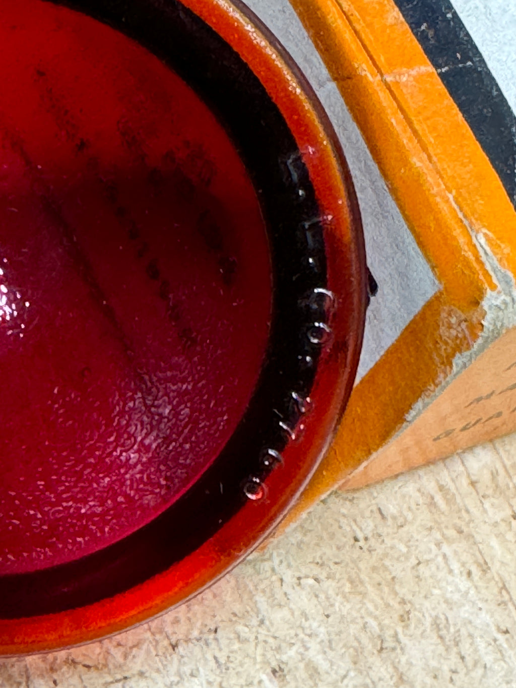 Harley NOS 5054-20 Red Glass Cone Tail Lamp Lens JD VL Hummer Knucklehead UL WLA 68091-20