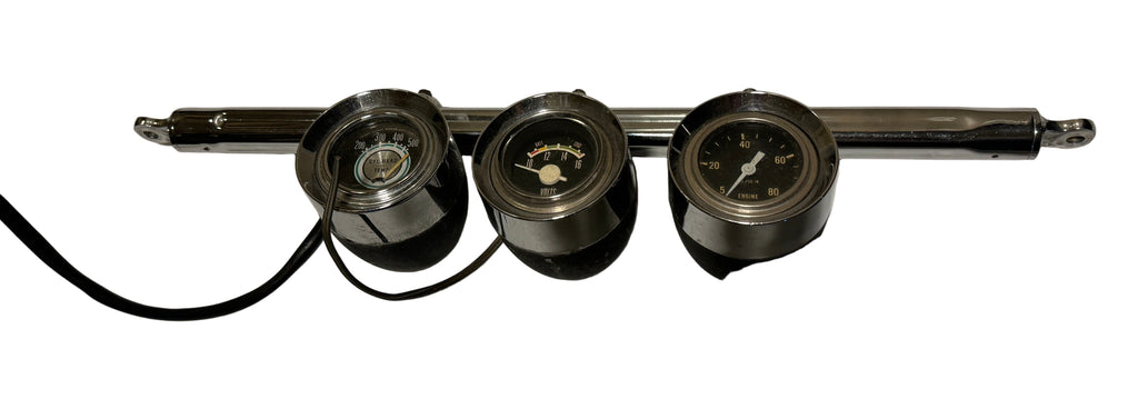 Harley 56575-26 Panhead & Shovelhead Handlebar Accessory Bar With Gauges