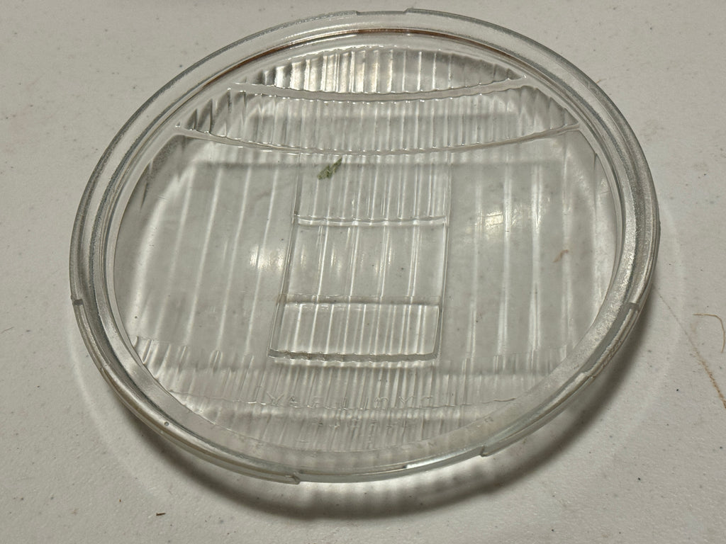 Harley NOS 4906-35 "Serif" Early Guide Cycle-Ray Headlamp Lens Knucklehead VL UL WL 1935-1942