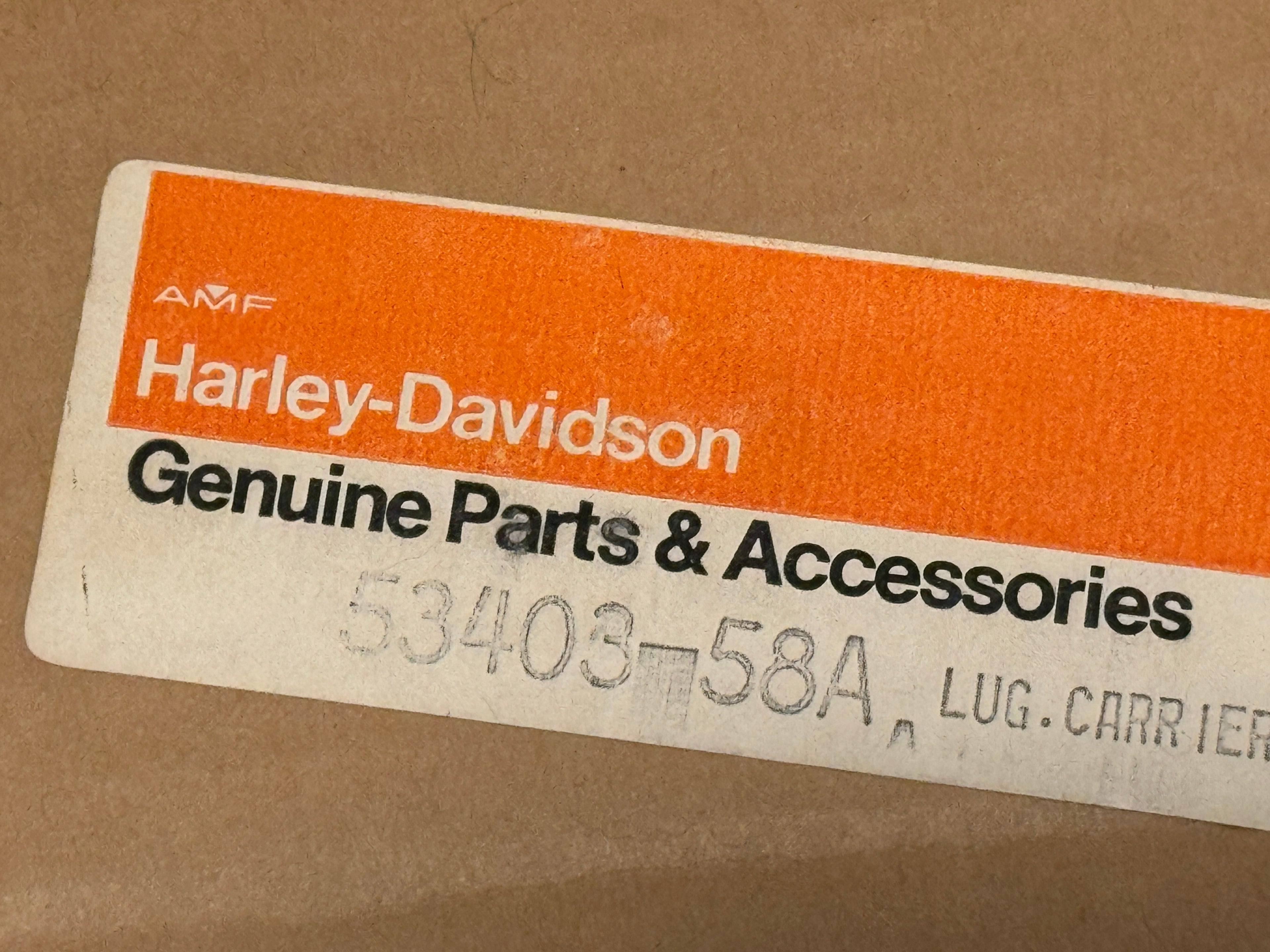 Harley NOS 53403-58A Chrome Luggage Rack Sealed In OEM Box