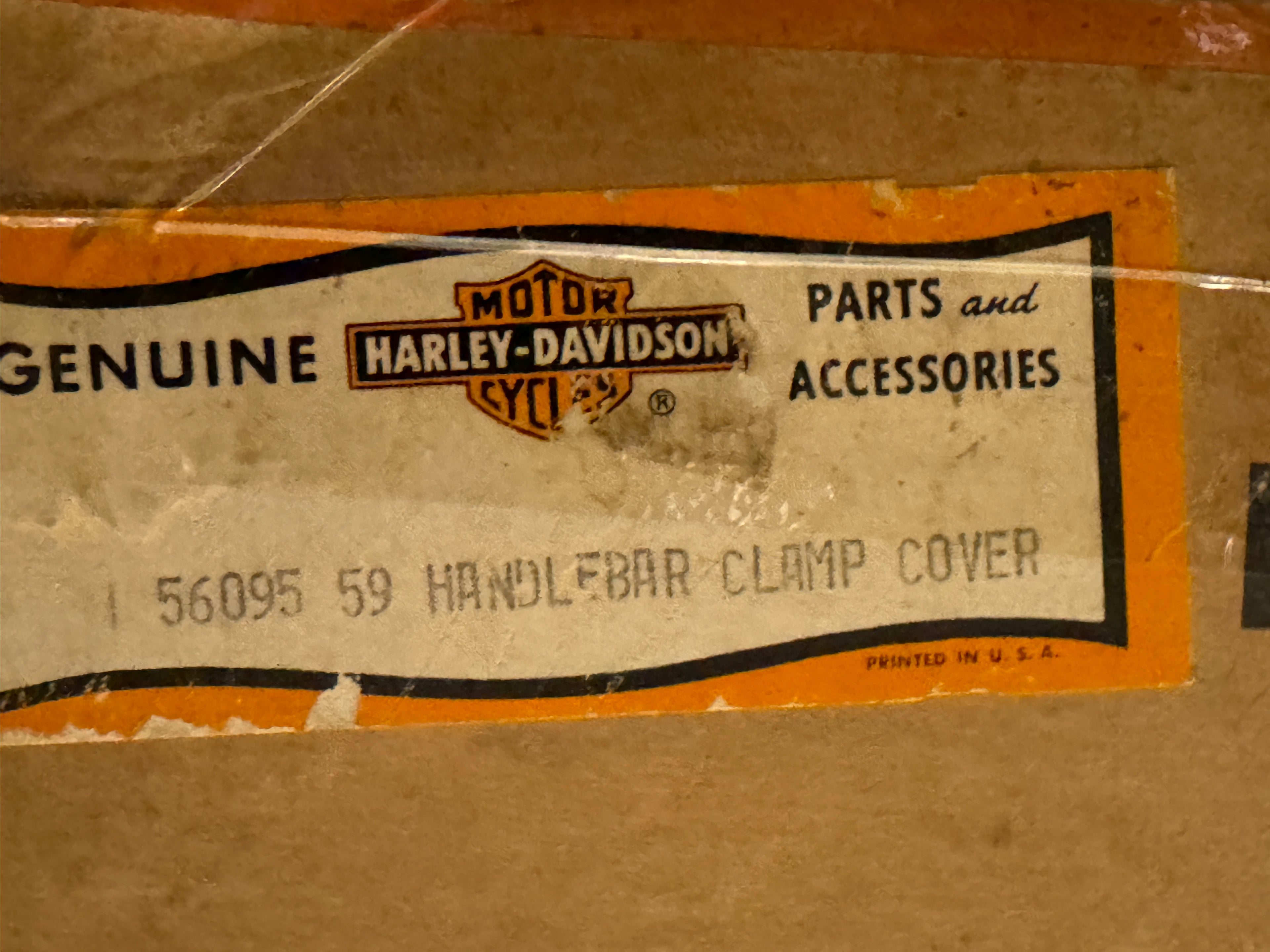 Harley NOS 56095-59 Chrome Handlebar Clamp Cover 1959-1961 Sportster XLH