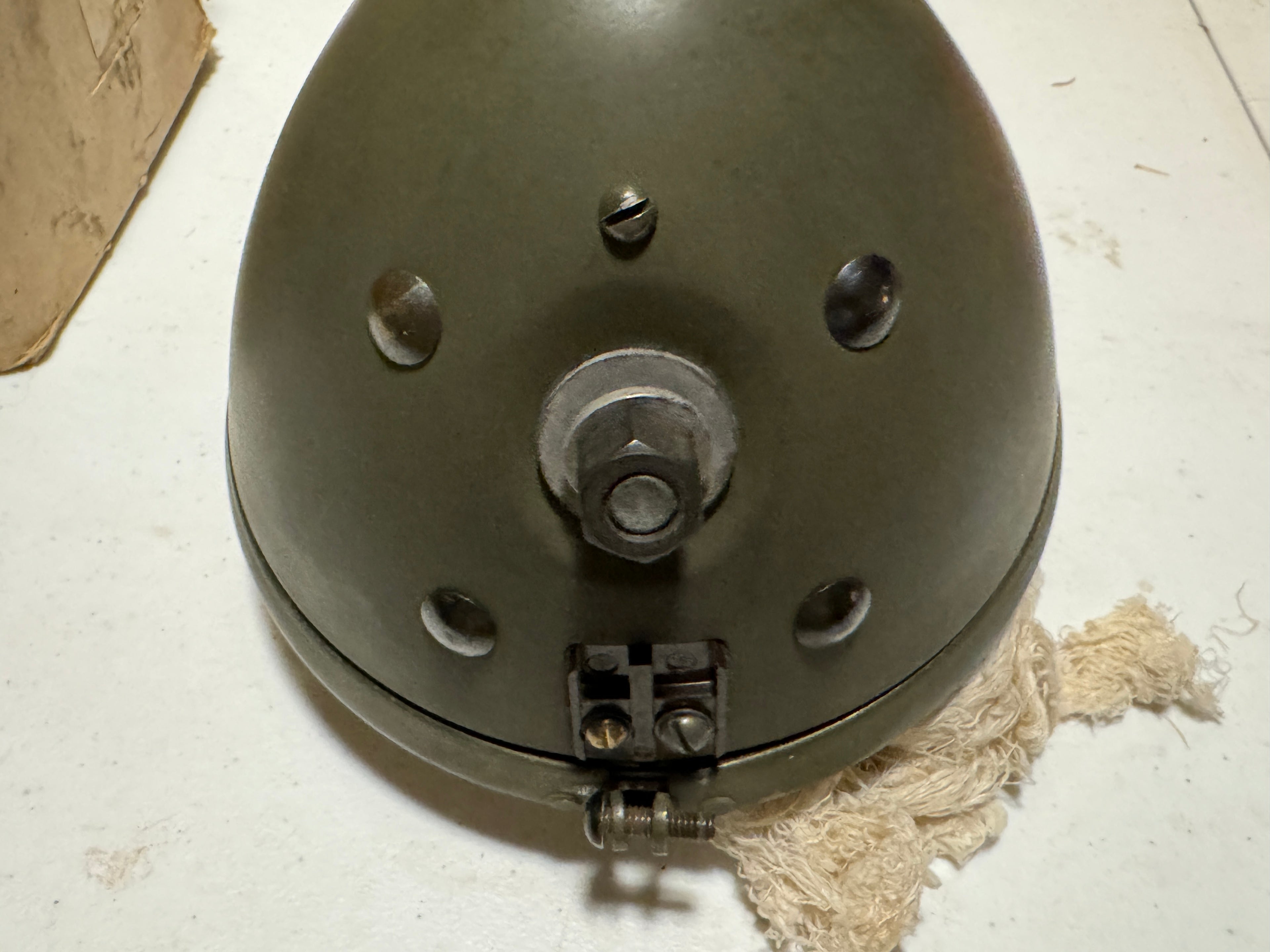 Harley 4901-35 NOS Cycle-Ray Headlamp OD Green WLA, WLC, ELA, UA, WWII