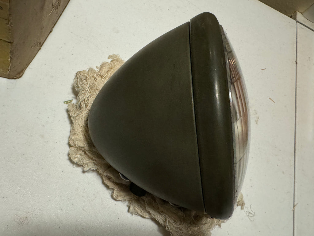 Harley 4901-35 NOS Cycle-Ray Headlamp OD Green WLA, WLC, ELA, UA, WWII