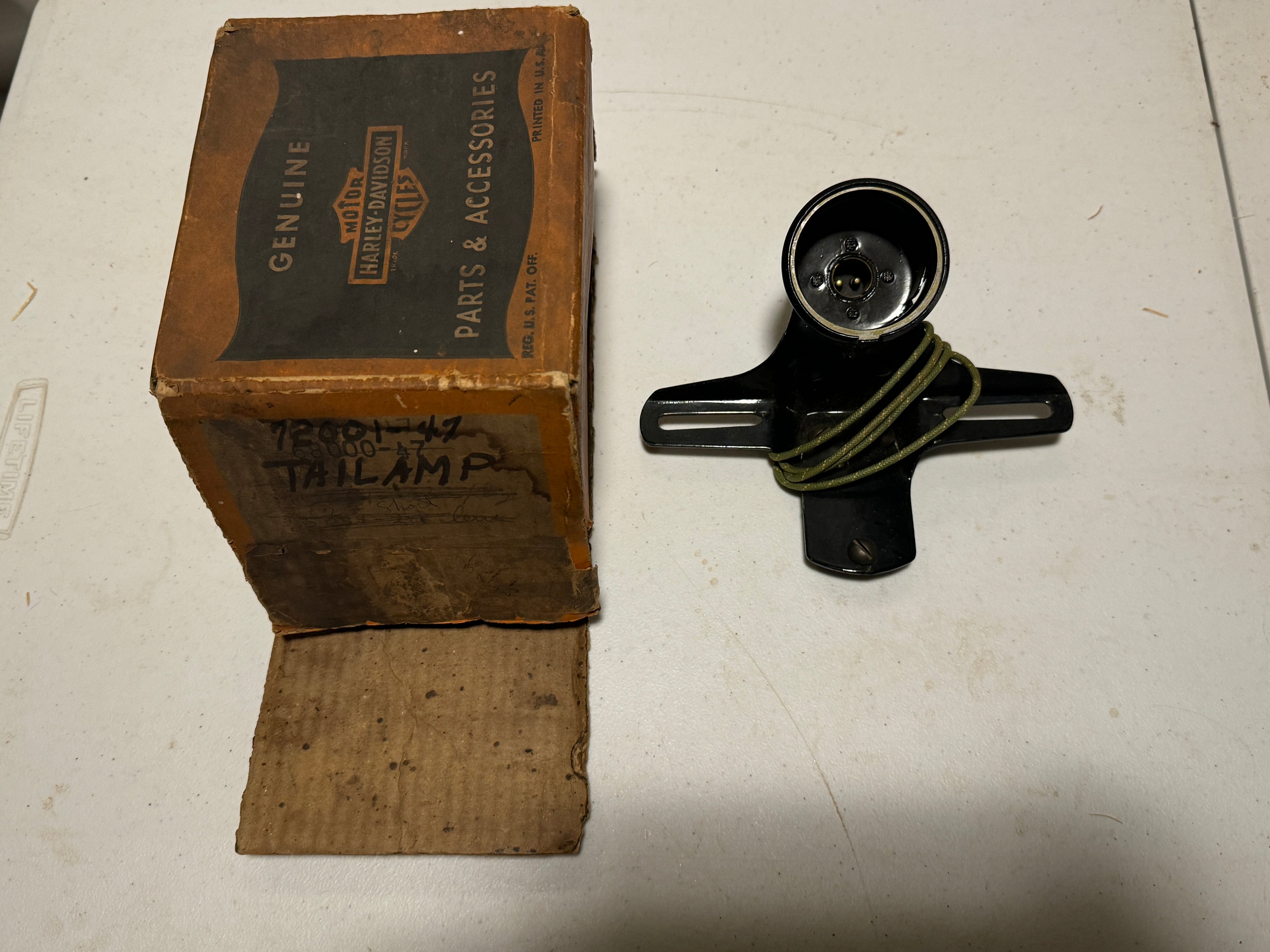 Hummer NOS 68001-47 Tail Lamp W/ Hood 1947-1955