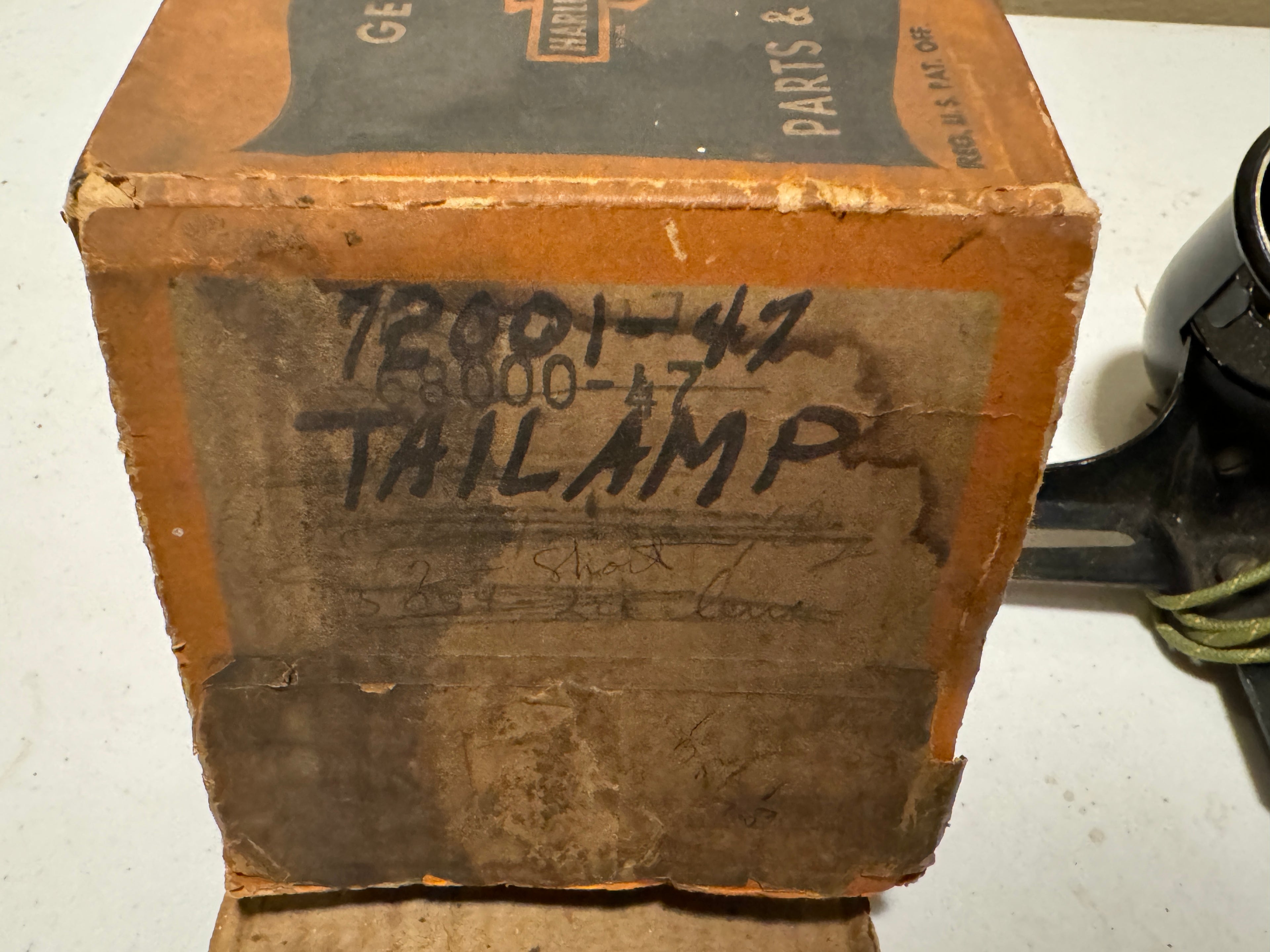 Hummer NOS 68001-47 Tail Lamp W/ Hood 1947-1955