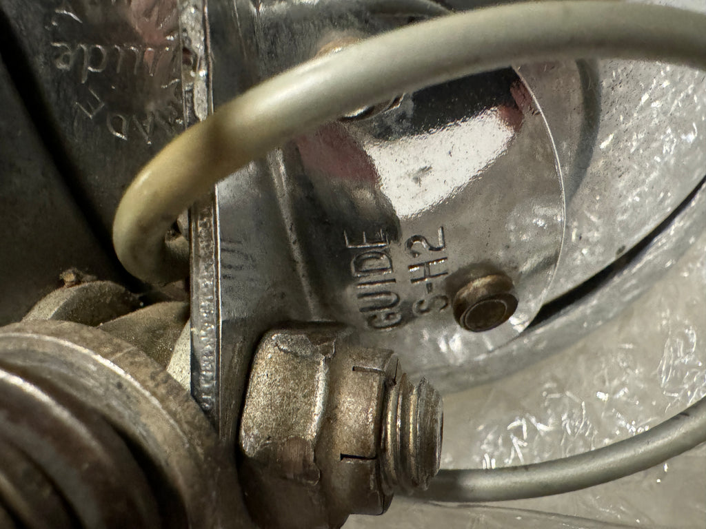 Harley Good Used OEM 68650-38A OEM Guide Spotlamp Set Short Stanchion Panhead