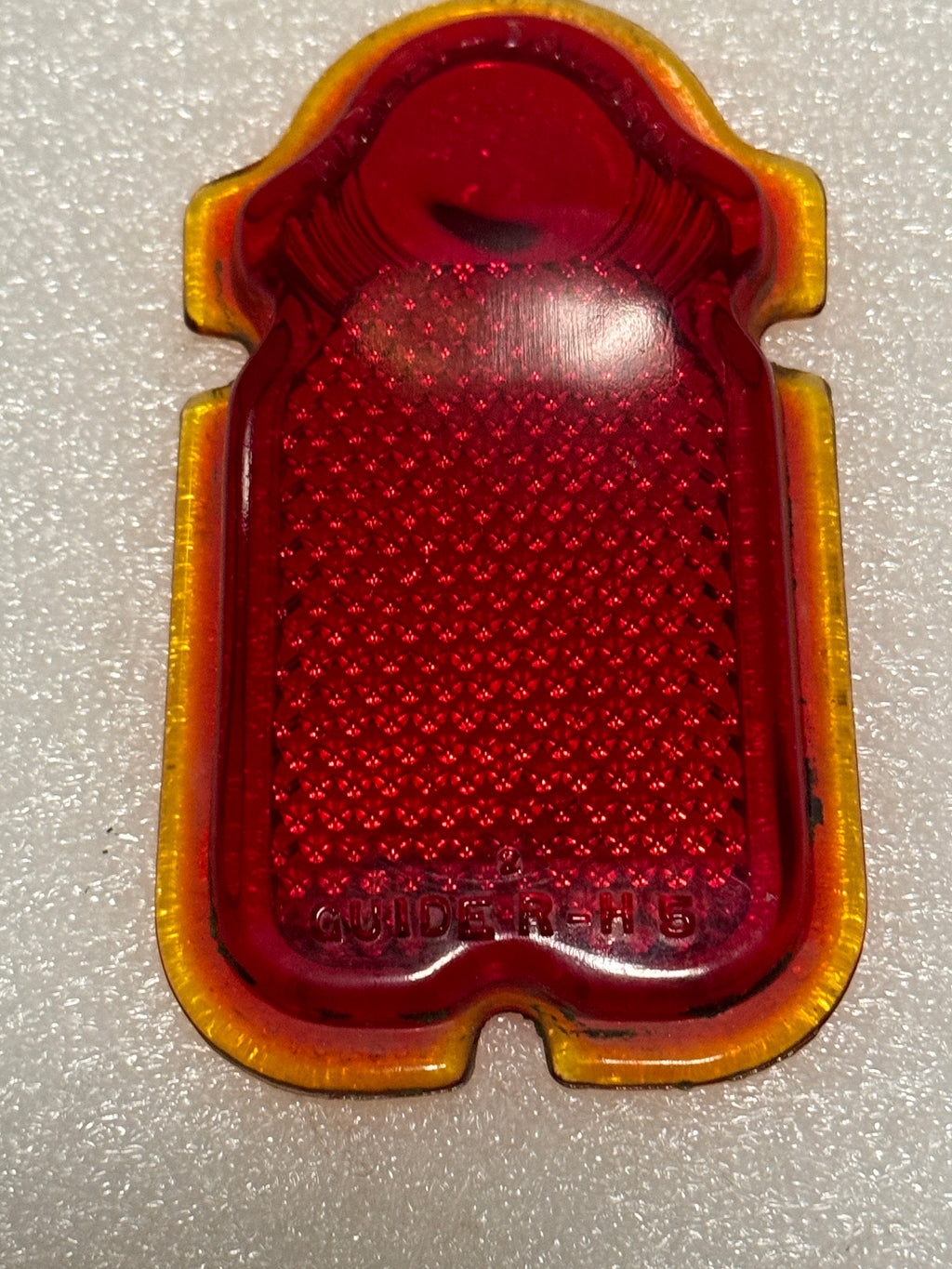 Harley NOS 5059-47 Tombstone First Generation Tail Lamp Red Lens #2 Mold Number 1947-1954 Knucklehead Panhead WL Servicar