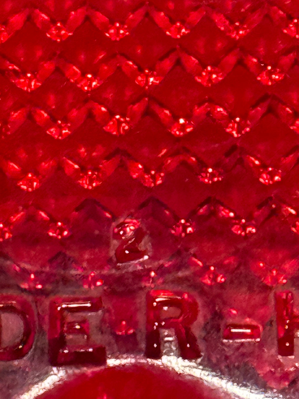 Harley NOS 5059-47 Tombstone First Generation Tail Lamp Red Lens #2 Mold Number 1947-1954 Knucklehead Panhead WL Servicar