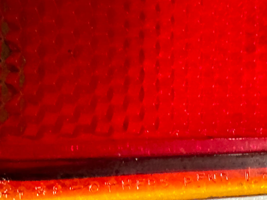 Harley NOS 5059-47 Tombstone First Generation Tail Lamp Red Lens #2 Mold Number 1947-1954 Knucklehead Panhead WL Servicar