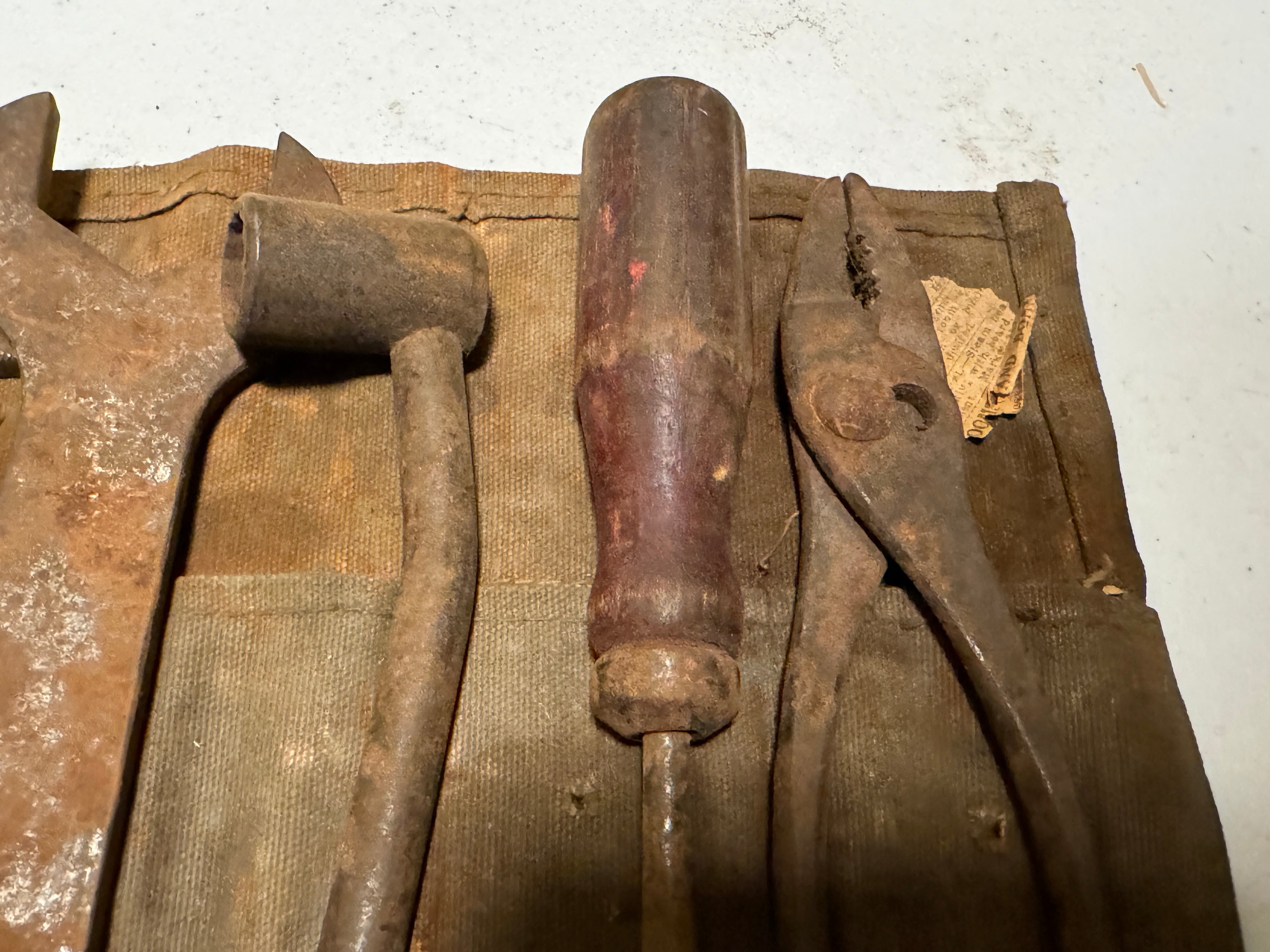 Harley Tool Roll With Tools 1930's 1940's Knucklehead UL WL