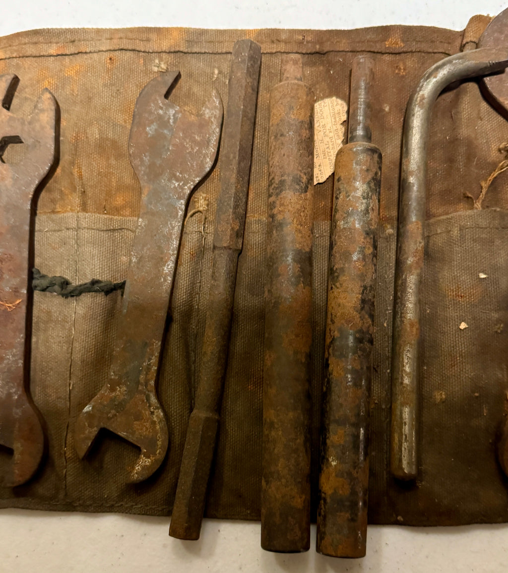 Harley Tool Roll With Tools 1930's 1940's Knucklehead UL WL