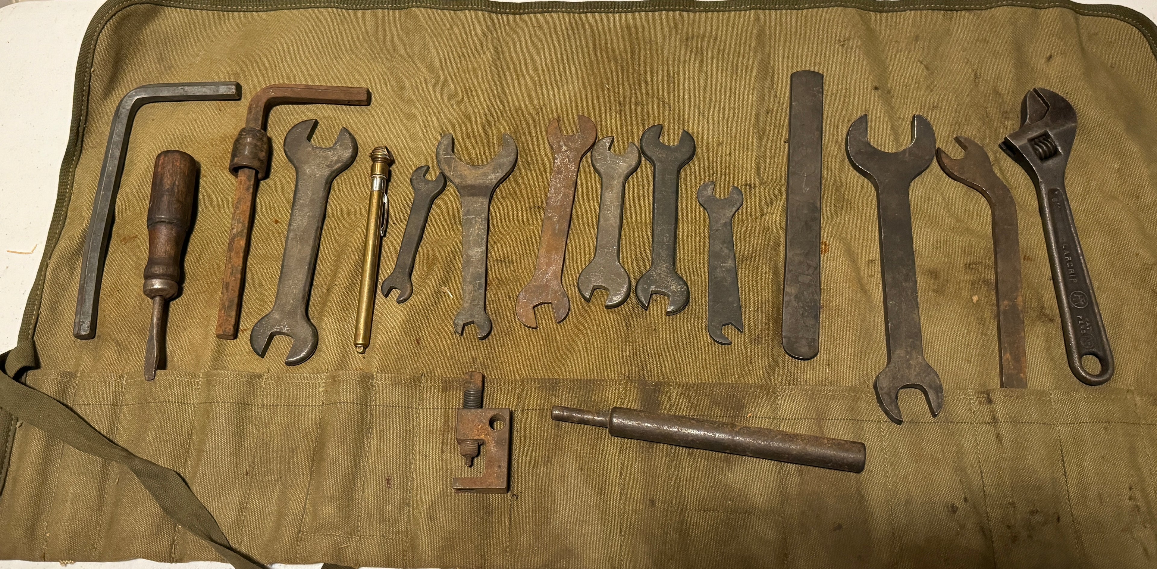 Harley WLA WLC Tool Roll OEM Original WWII Military