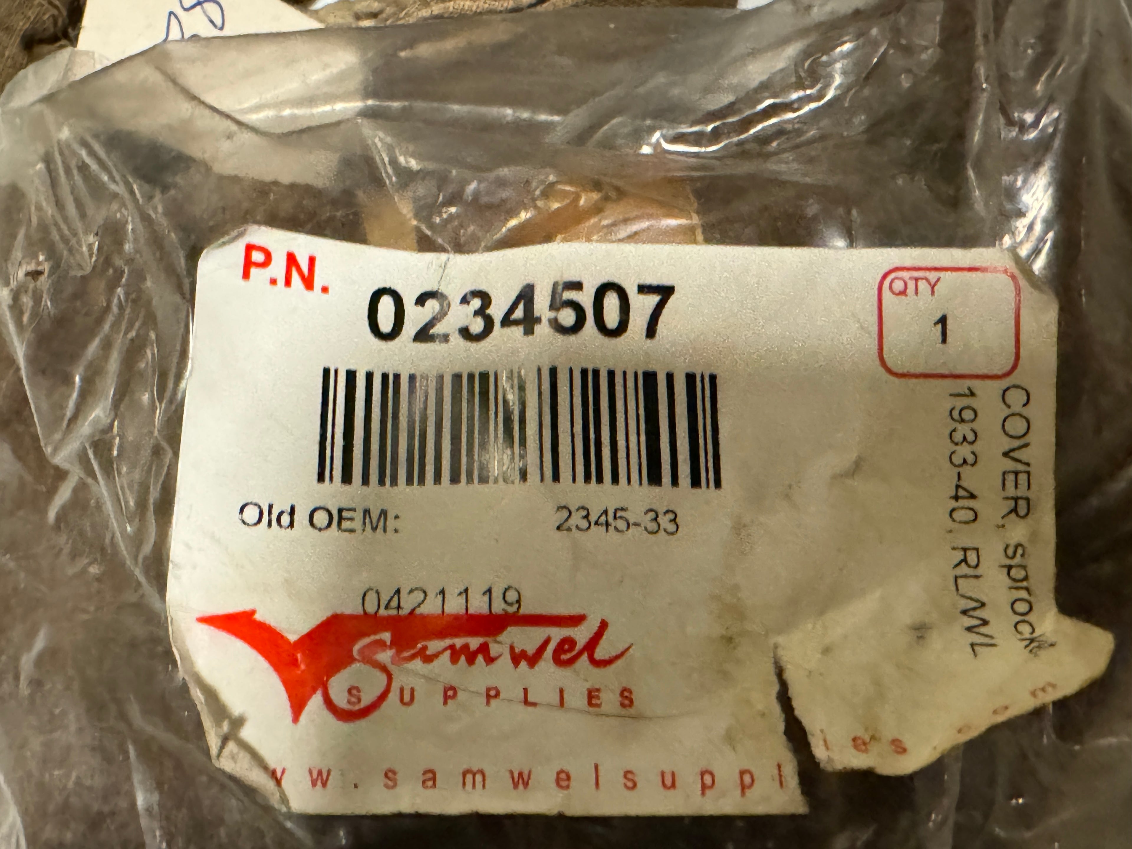 Harley NOS 2258-38 1938-1939 Two Bolt Transmission Case 2345-33 Sprocket Cover & Door