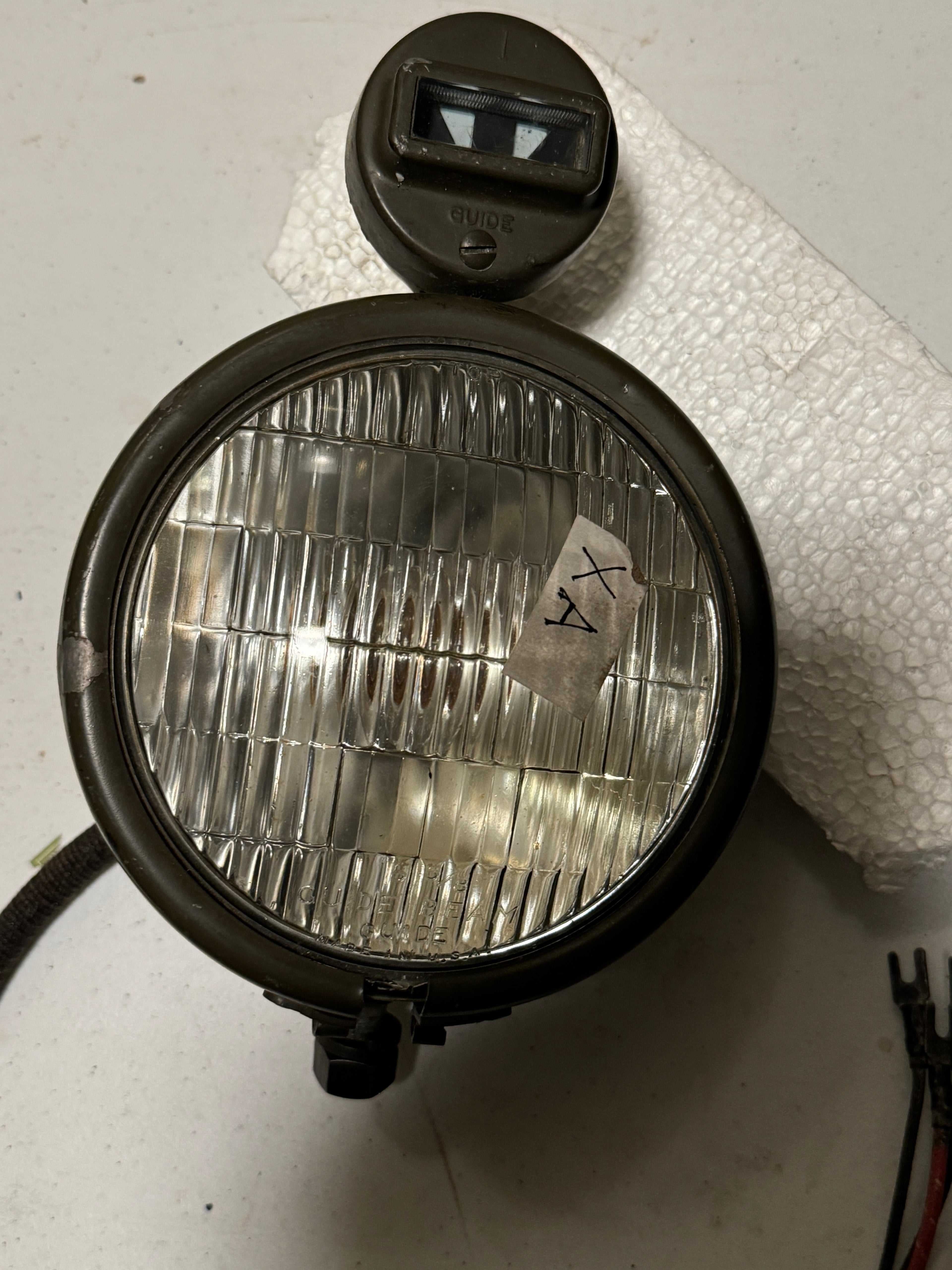 Harley NOS 67700-42 XA WWII Military Headlamp & Blackout Marker Lamp