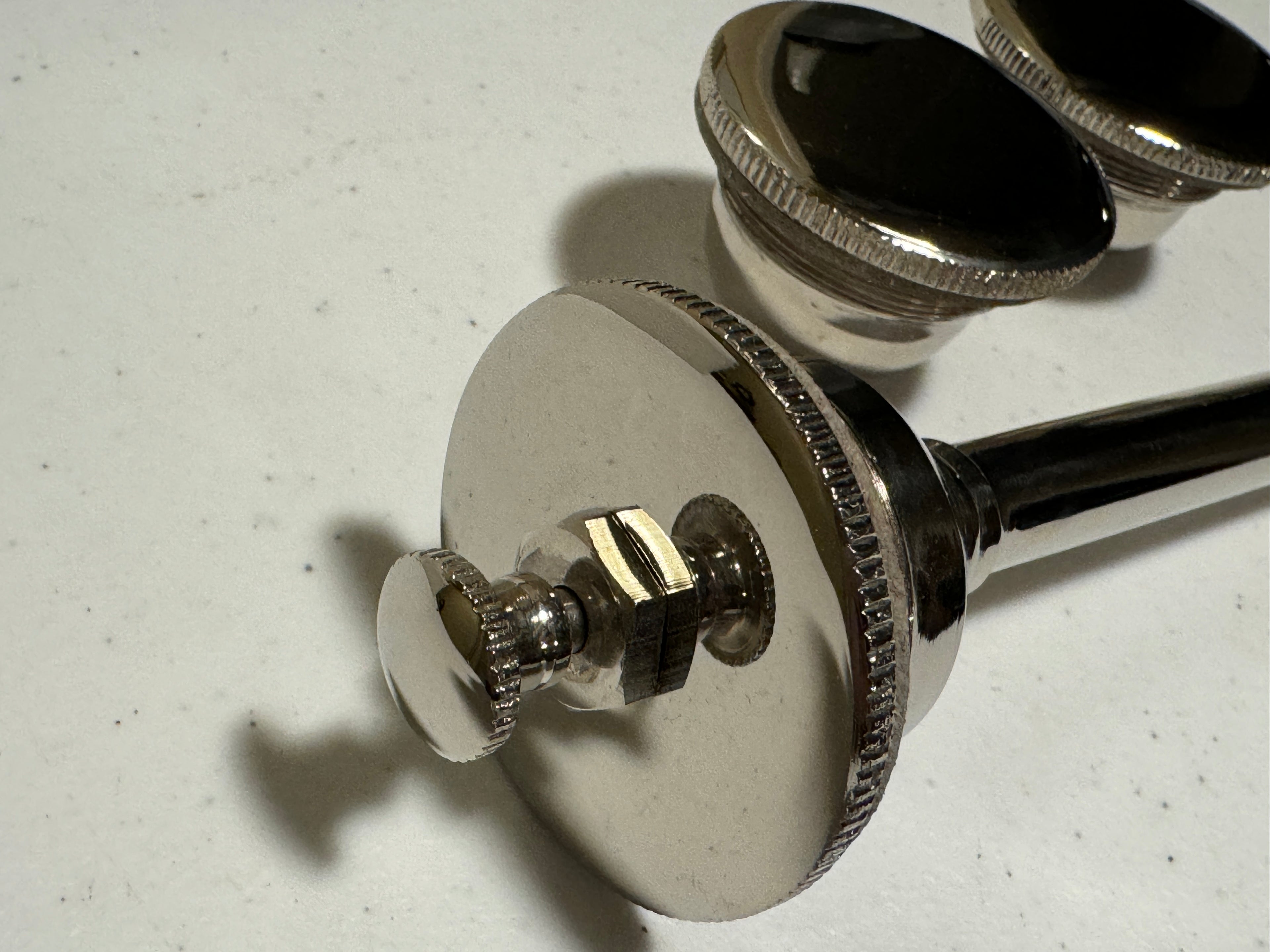 Harley JD VL Single DL RL Fuel Cap & Plunger or Syringe Cap Kit 1925-1934 Nickel Plated