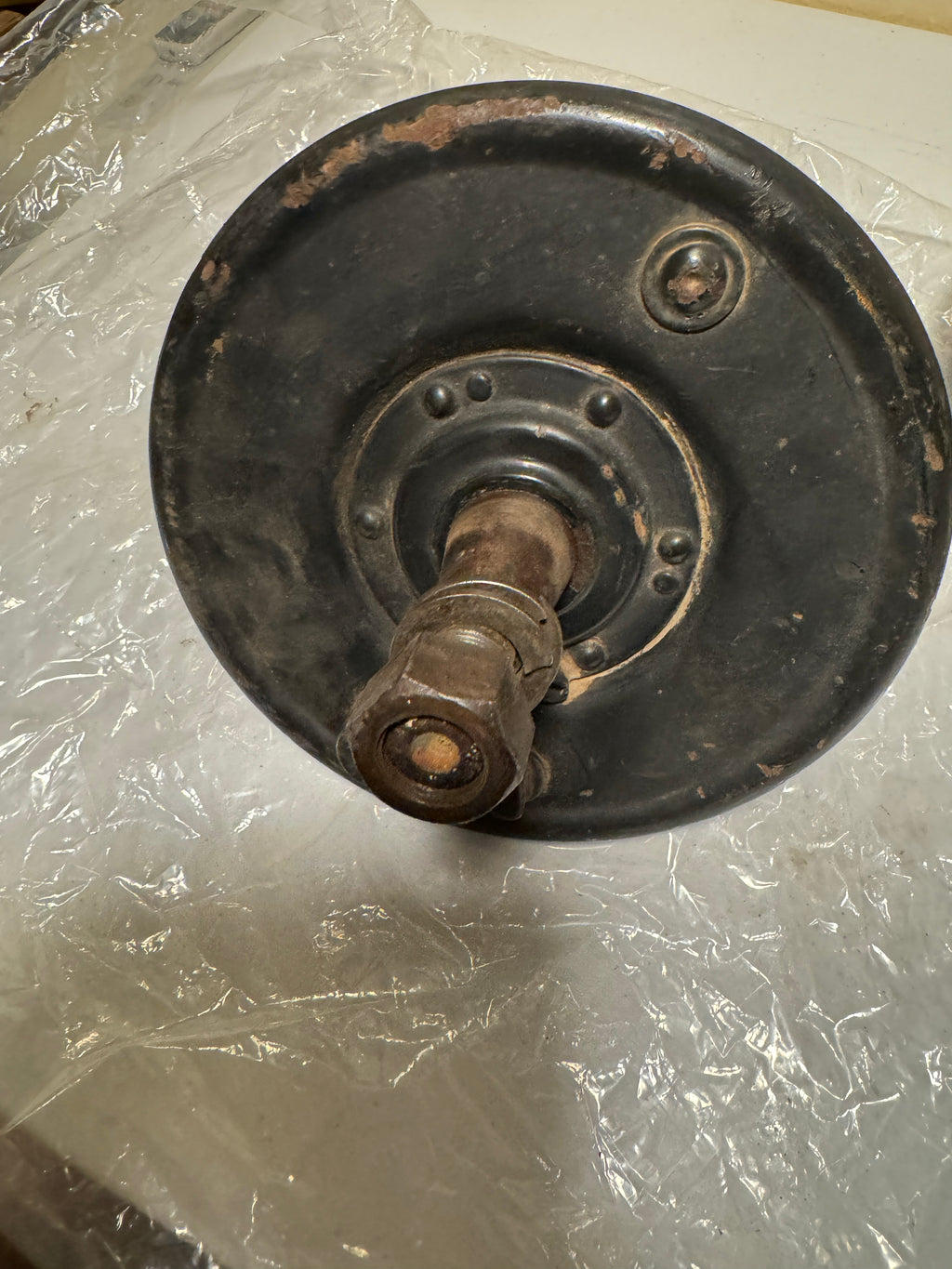 Harley VL NOS Sidecar Brake, Axle, & Hubcap