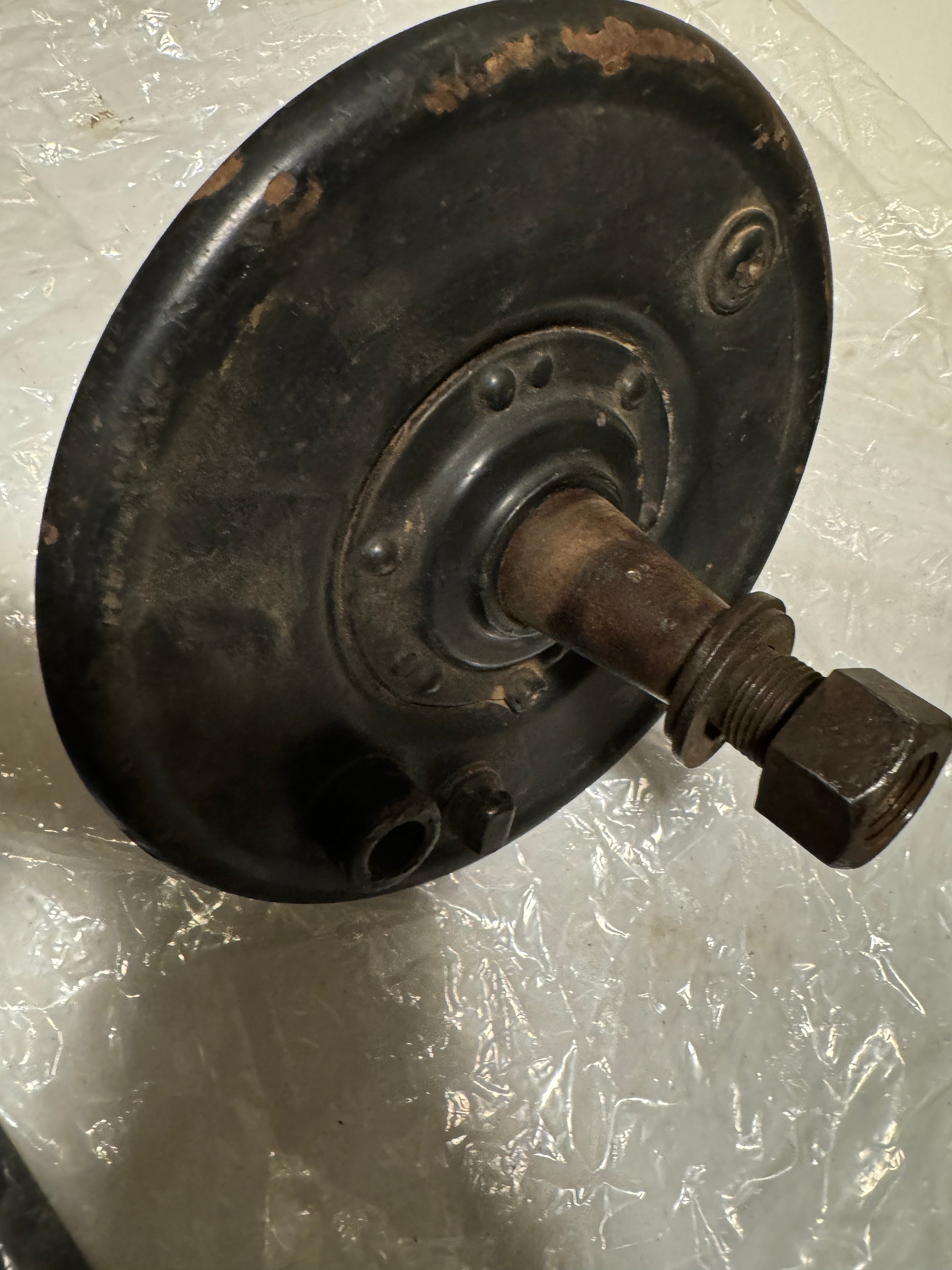 Harley VL NOS Sidecar Brake, Axle, & Hubcap