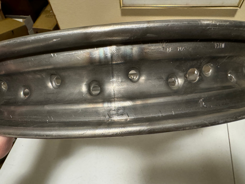 Harley 3940-35 18" Kelsey-Hayes Rim Pre-War Knucklehead UL VL Stamped KHW