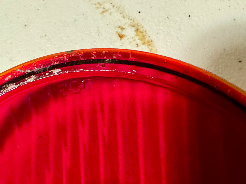 Harley OEM 68662-38; Early 11372-38 Guide Fluted Red Pursuit Lens Set Set 1