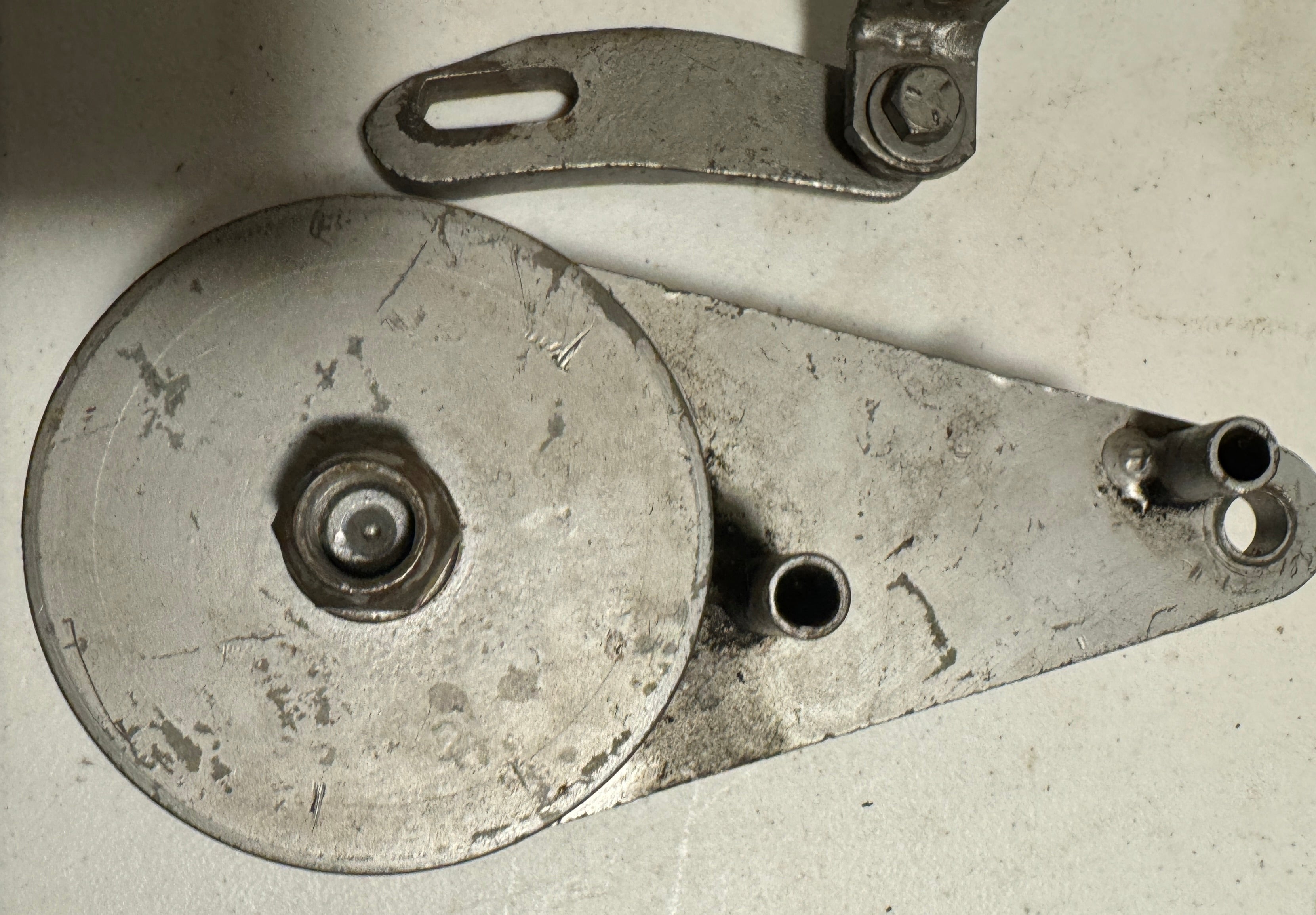 Harley Servicar Alternator Pulley Bracket 29963-65 & Adjuster 29971-65 Complete