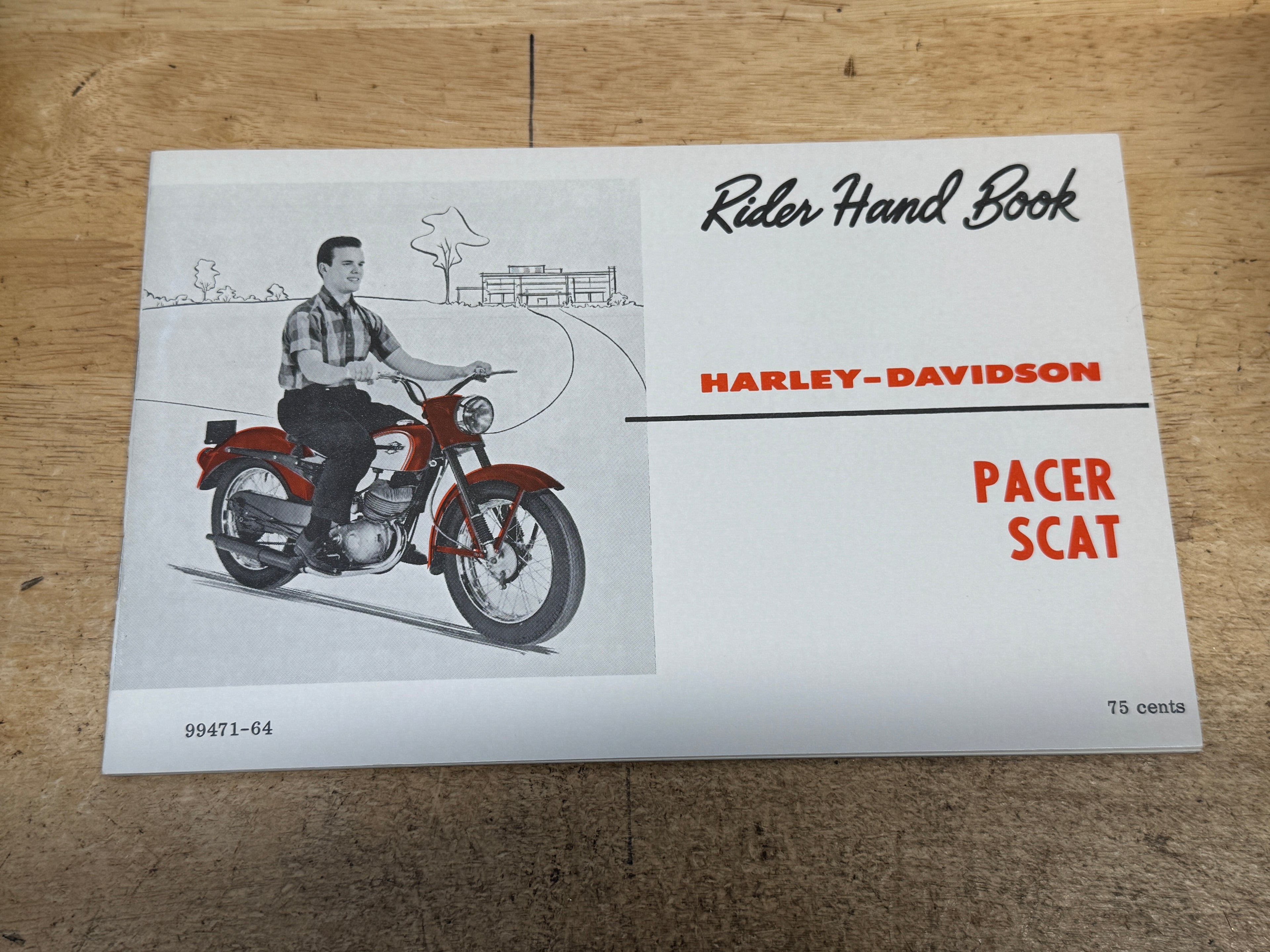 Harley 99471-64 Scat & Pacer Rider's Handbook Owner's Manual
