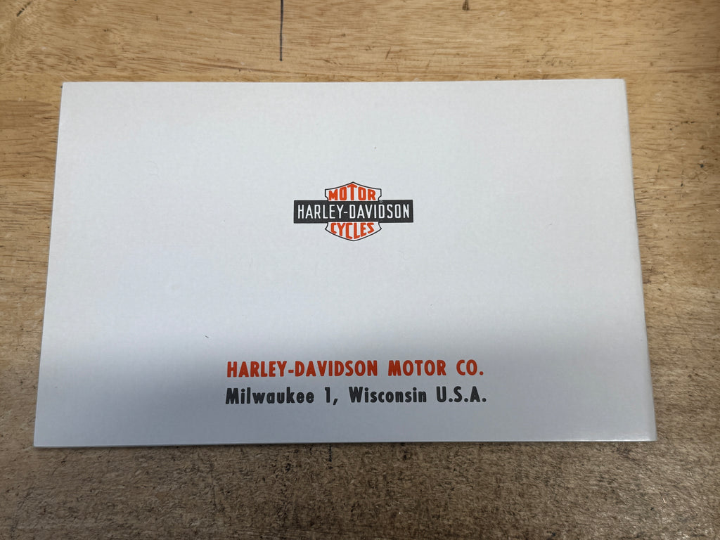 Harley 99471-64 Scat & Pacer Rider's Handbook Owner's Manual