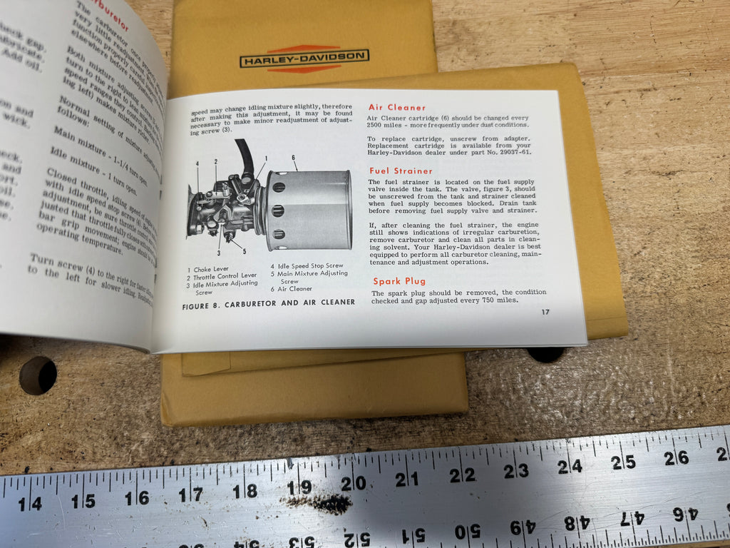 Harley 99471-64 Scat & Pacer Rider's Handbook Owner's Manual