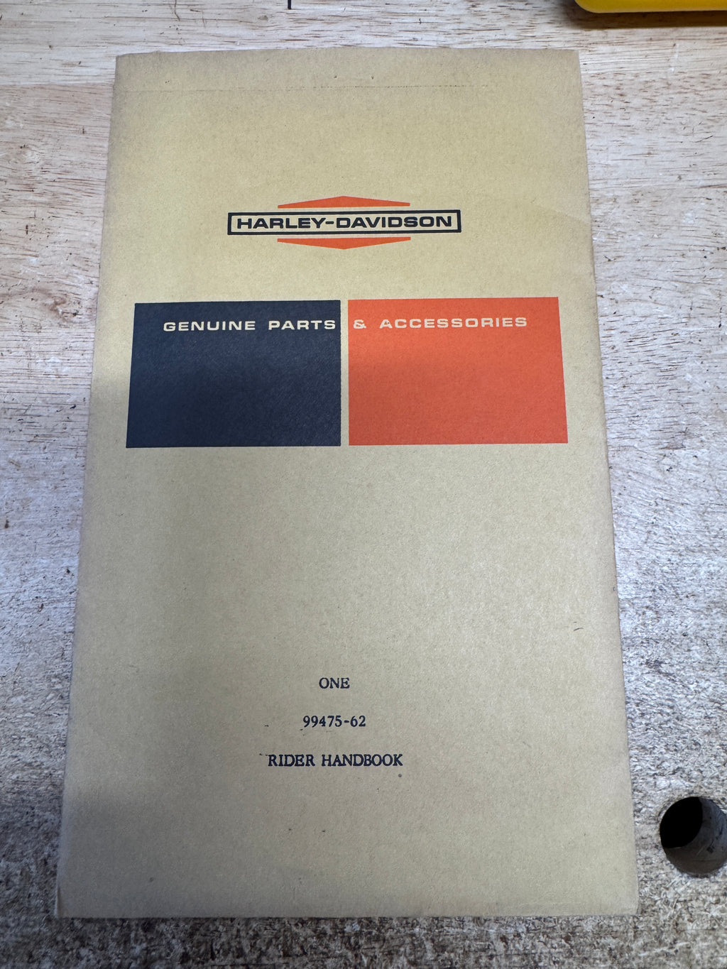 Harley 99475-62 Sprint Aermacchi Rider's Handbook Owner's Manual