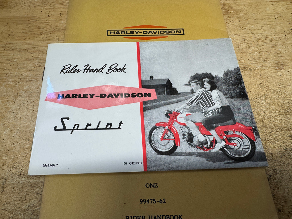 Harley 99475-62 Sprint Aermacchi Rider's Handbook Owner's Manual