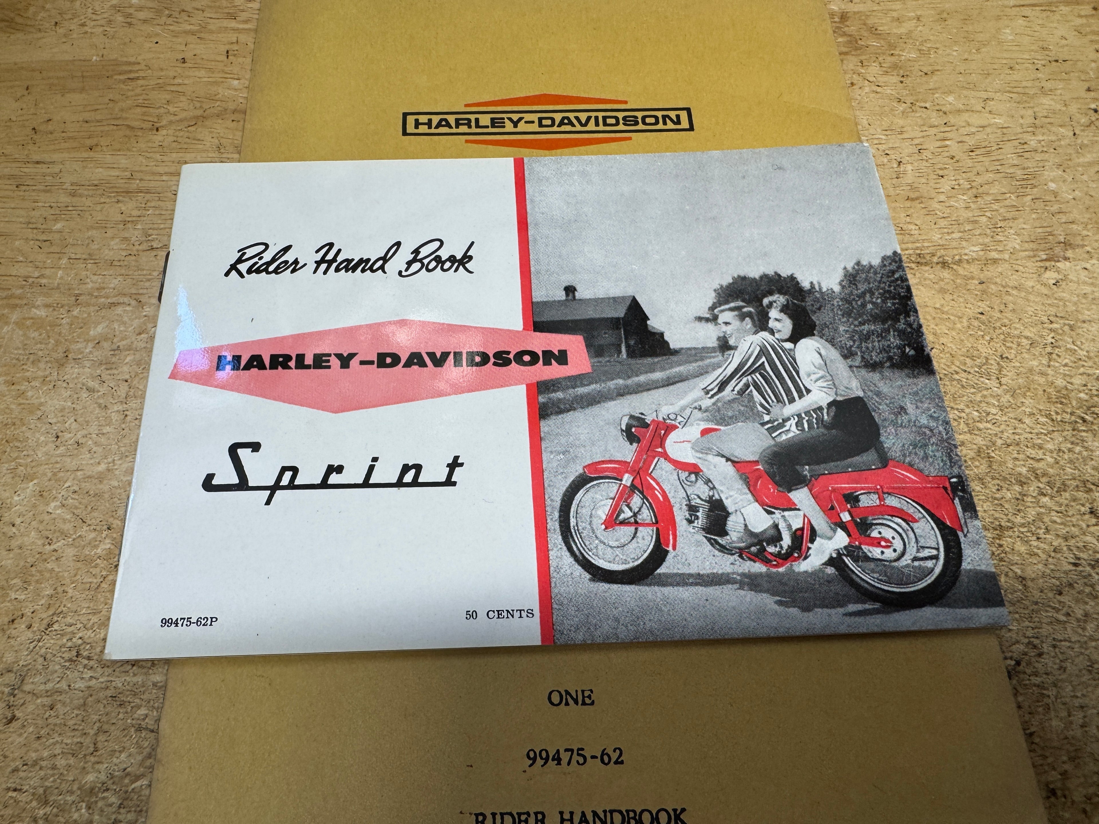 Harley 99475-62 Sprint Aermacchi Rider's Handbook Owner's Manual