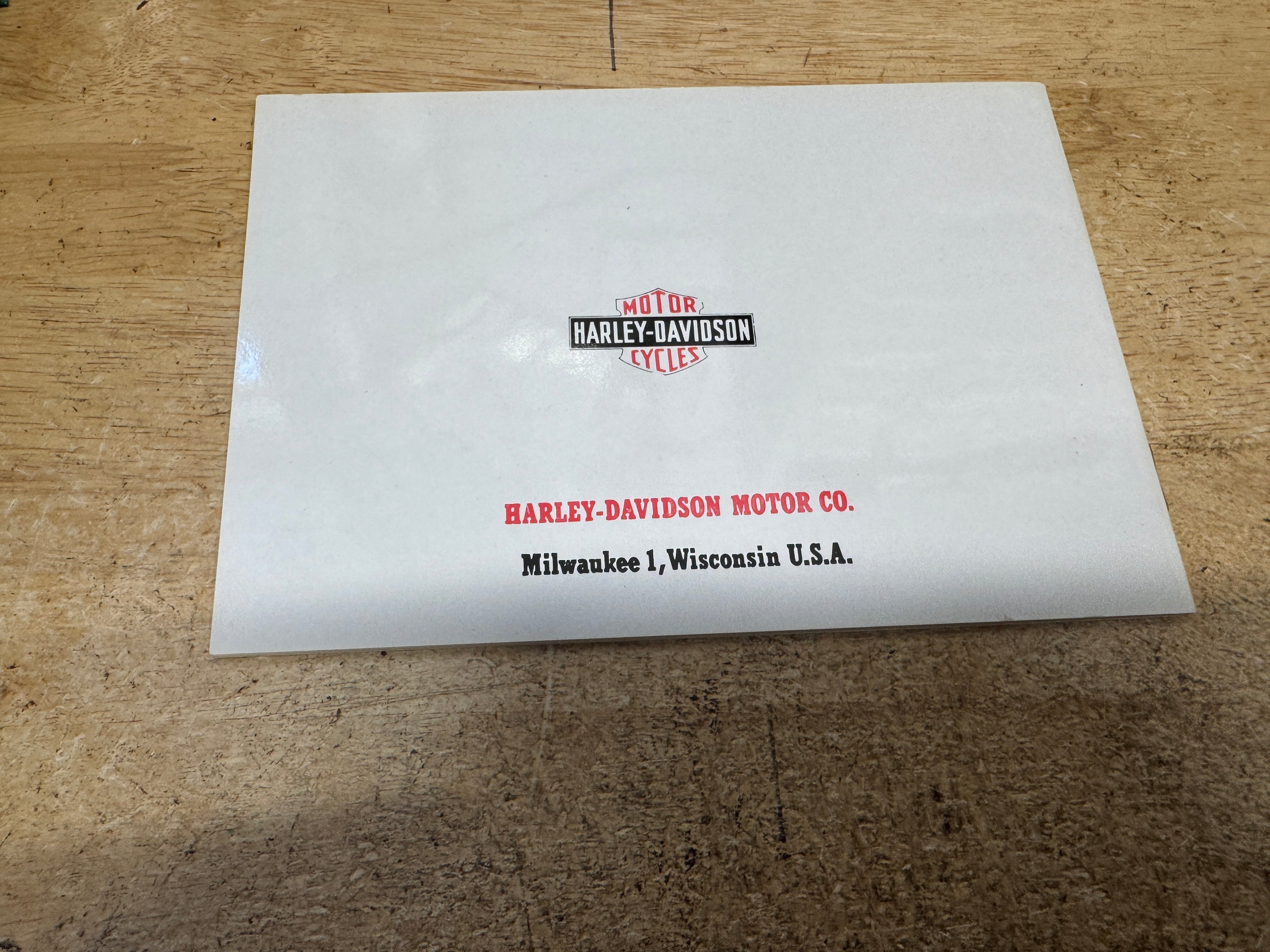 Harley 99475-62 Sprint Aermacchi Rider's Handbook Owner's Manual