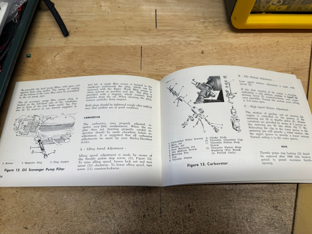 Harley 99475-62 Sprint Aermacchi Rider's Handbook Owner's Manual