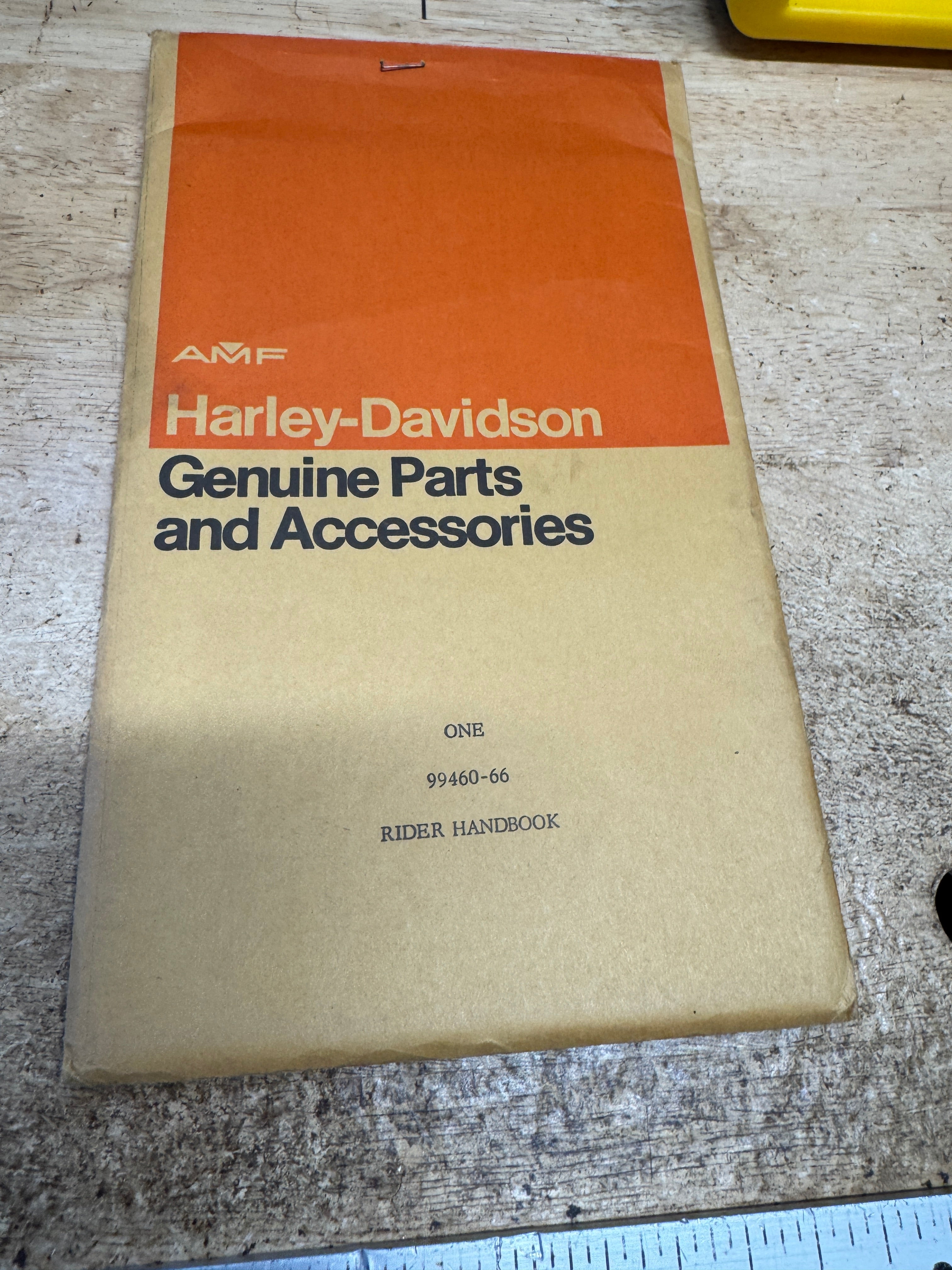 Harley 99460-66 Electra-Glide 1966 Rider's Handbook Owner's Manual