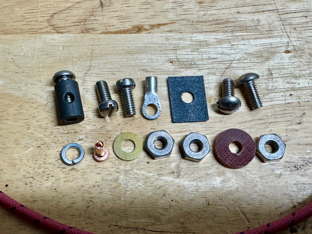 1936 4735-36 Harley EL Premium Wiring Kit Correct Looped & Tinned Terminals Cotton Woven Loom