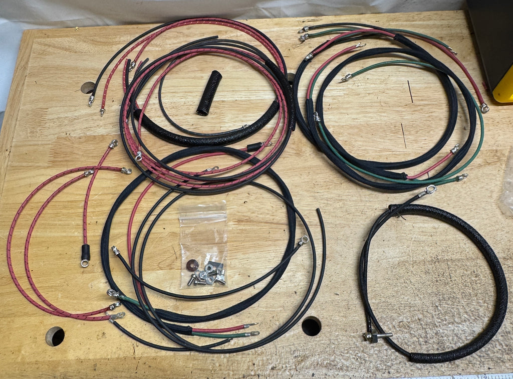 1938 Harley 4735-38 Premium Wiring Kit Tinned & Looped Ends w/ Cotton Looms