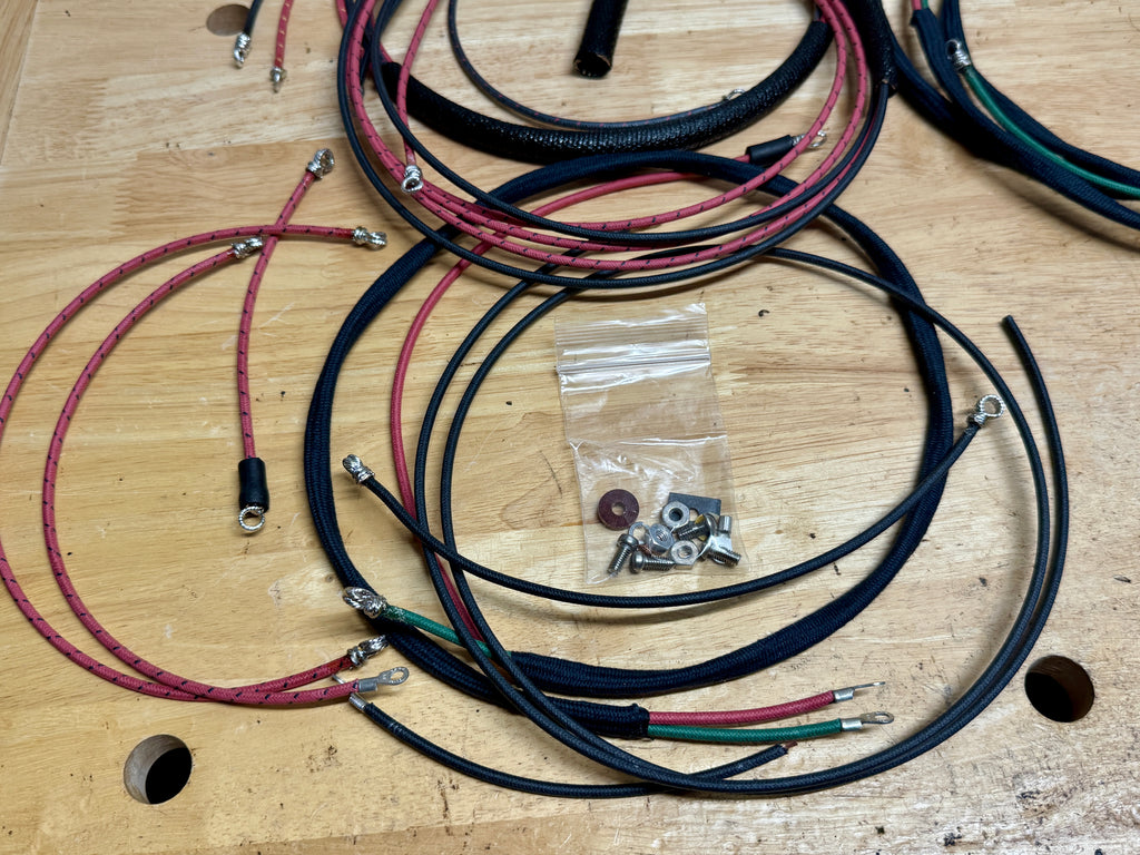 1938 Harley 4735-38 Premium Wiring Kit Tinned & Looped Ends w/ Cotton Looms