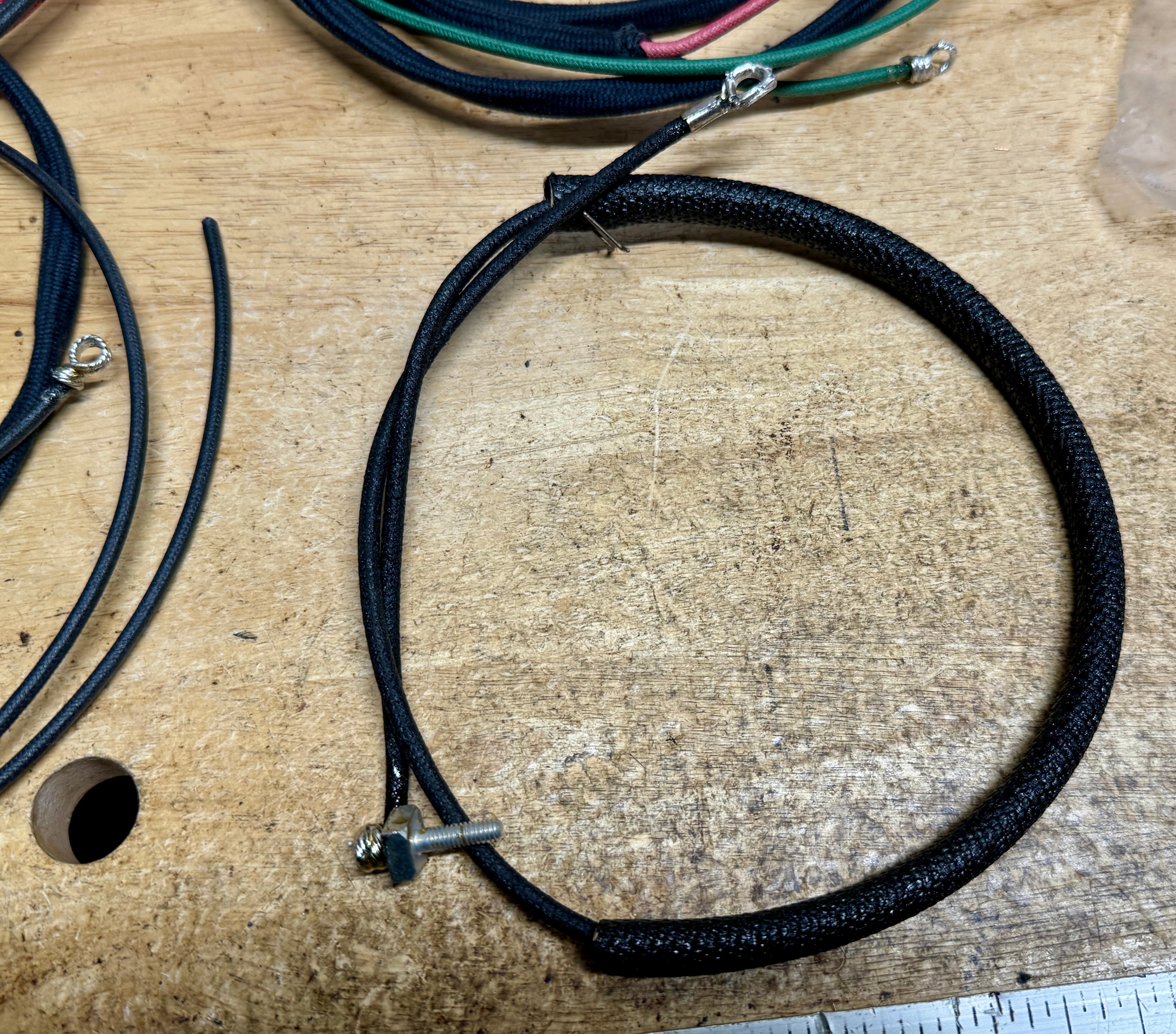 1938 Harley 4735-38 Premium Wiring Kit Tinned & Looped Ends w/ Cotton Looms