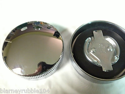 Harley Eaton Gas Caps '36-'38 Early Style Short Knurl Knucklehead UL ULH WL