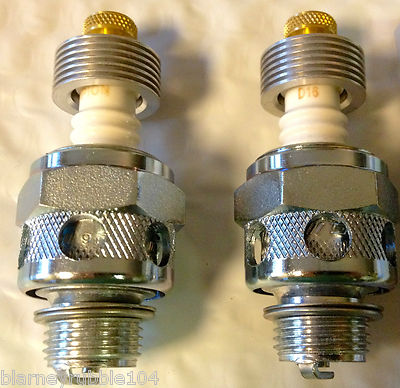Champion 18mm Air-Cooled Spark Plugs #3 Harley Knucklehead UL With Umbrella Fins