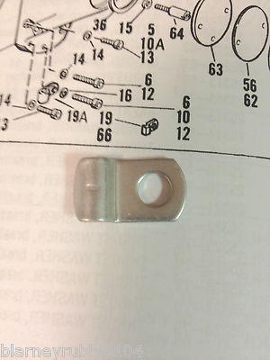 Harley Panhead Throttle Cable Guide Clip 52-65 FL FLH Clamp OEM# 56609-52