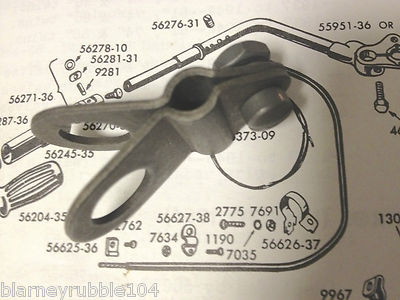 Harley U UL ULH Flathead Spark Control Cable Clip Clamp Bracket 38 to 48