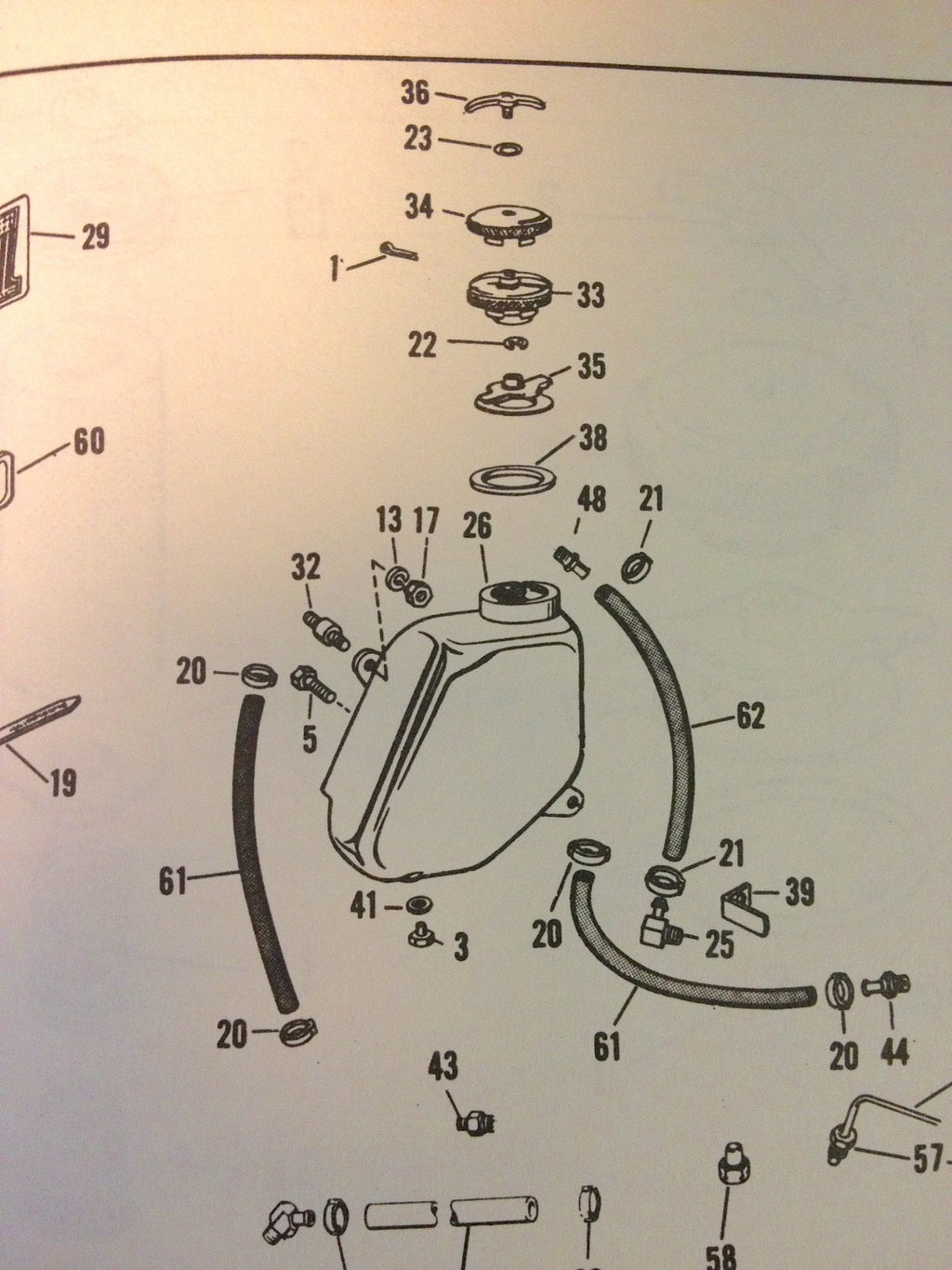 Harley Sportster XLH Oil Tank Mount Kit 67 to 78