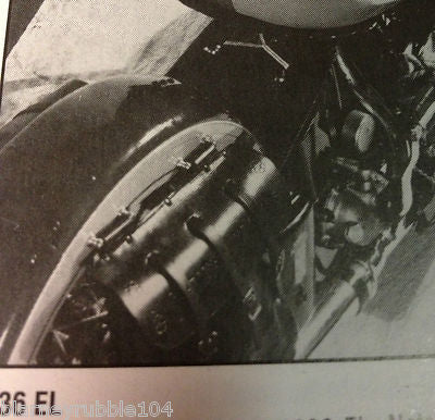 Harley Knucklehed VL Flathead Leather Saddlebag Hanger "Towel Bar" Style 34-Up