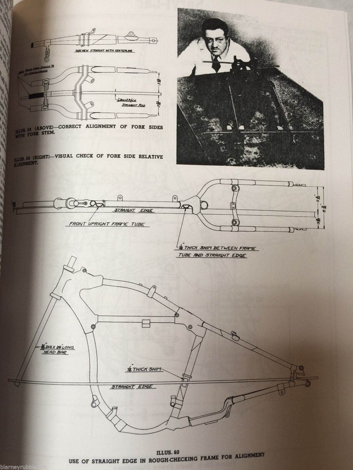 Harley 45” Solo & Servicar WL WLA Service Manual 1940-58 1966 flh cycle electric wiring diagrams 