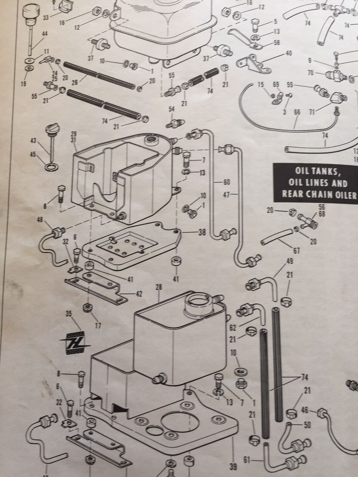 Harley Panhead Oil Line Set 19581964 Deluxe Kit W/ Filter Lines Chrome