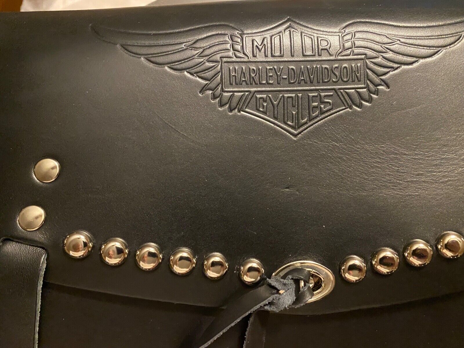 Harley Knucklehead Panhead Loc-Tite Lock Tight Saddlebags w/ Logo 11785 ...