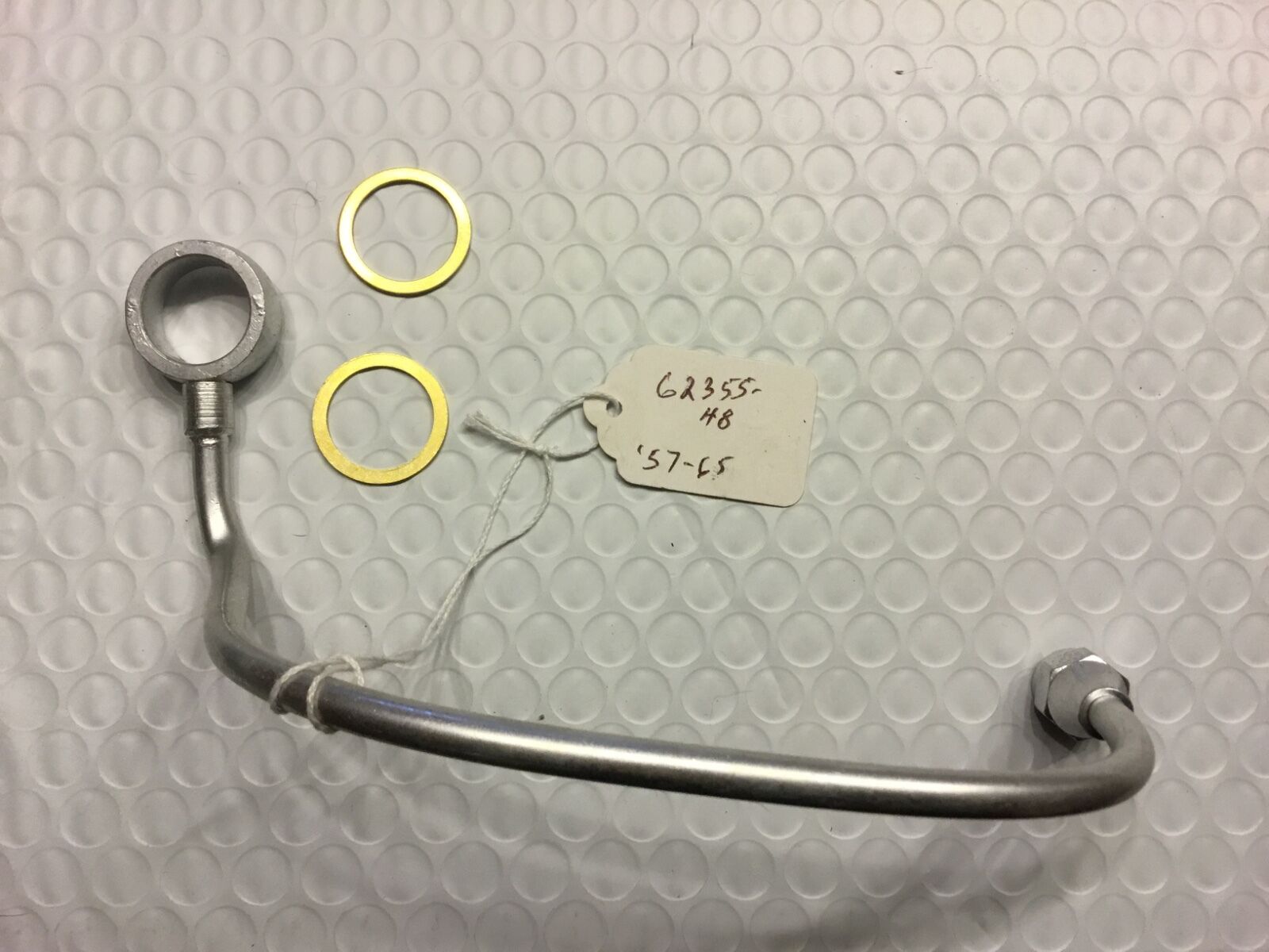 Harley Panhead Fuel Gas Tank Crossover Line 19571965 OEM 6235548 w